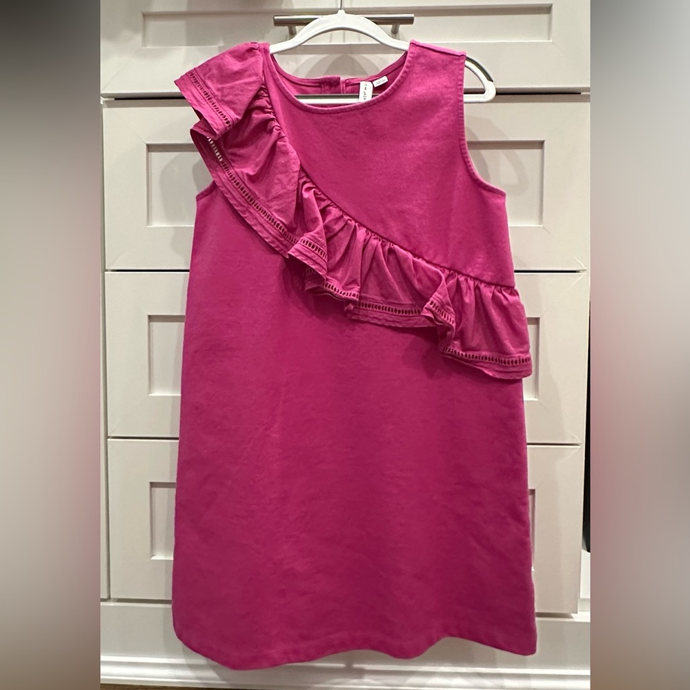 Janie & Jack Fuschia Ruffle Dress in Size 12